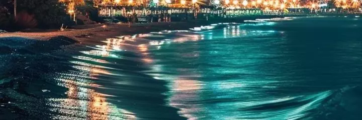 beach at night