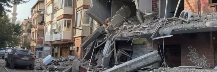 Destroyed house