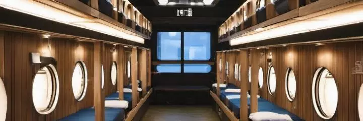 Corridor with beds