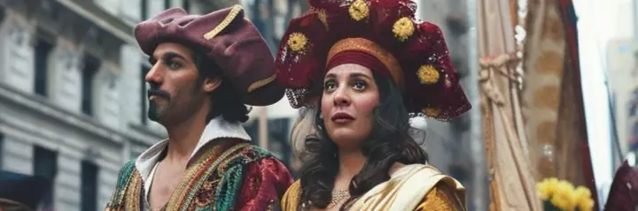 citizens celebrate Columbus Day