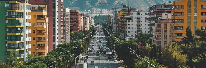 City in the mountains