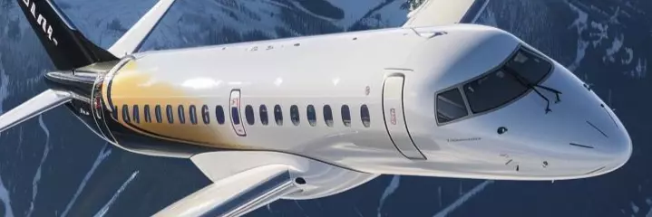 Plane over the mountains