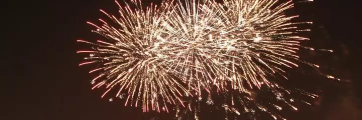 Fireworks by the water