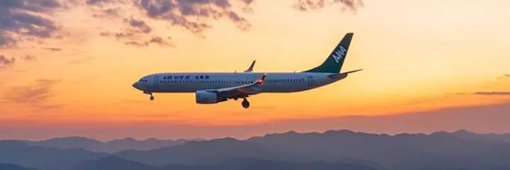 Plane over the city