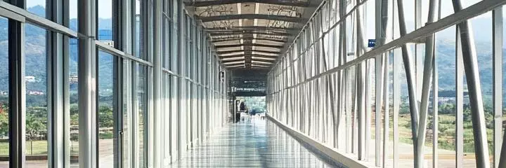 Airport corridor