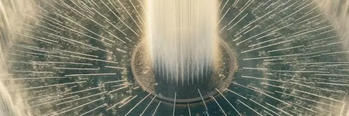 View from above of the fountain