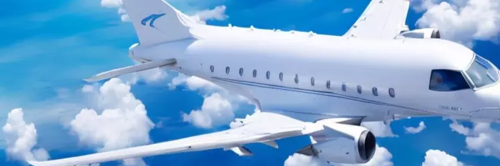 Plane above the clouds