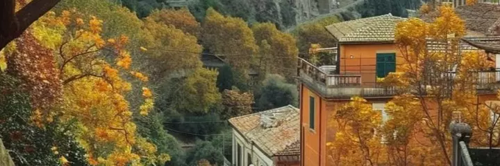The city in autumn
