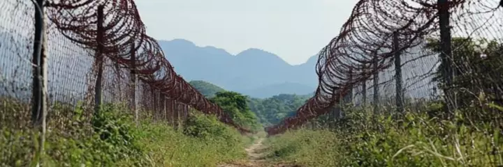 Fence at the border