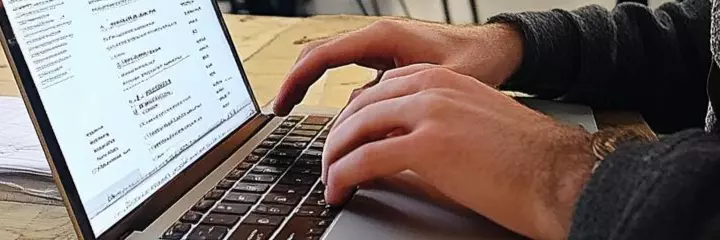 Man at laptop