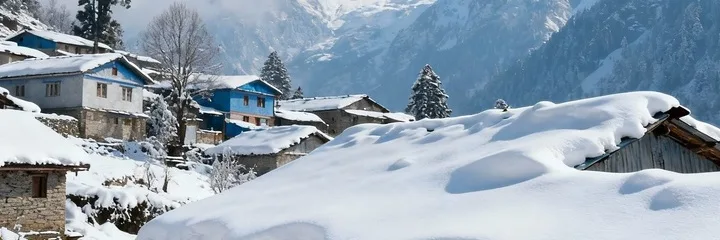 Terrain in the snow