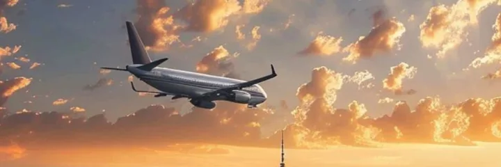 Plane over New York