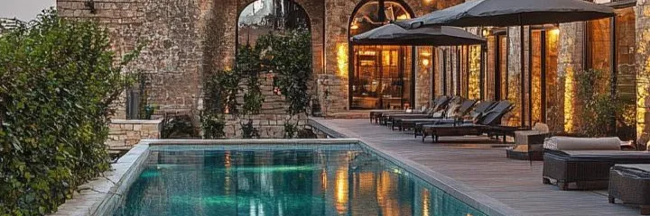 Hotel with a swimming pool
